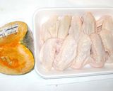 手羽先とかぼちゃの酢鶏風炒め物♪簡単作り方1写真