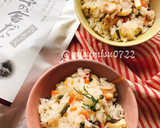 たけのことわらびの炊き込みご飯作り方12写真