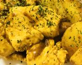 鶏肉とジャガイモのカレー粉炒め作り方4写真