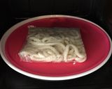 レンジで簡単、ミートうどんドリア風！作り方2写真
