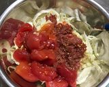 簡単！美味♡コンビーフ キャベツチーズ焼作り方2写真