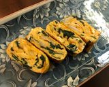 ほうれん草とキムチの卵焼き作り方4写真