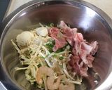 糖質オフ♡大豆粉のお好み焼き作り方1写真