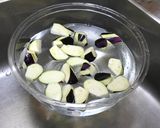 なすと豚肉のごま味噌炒め作り方1写真