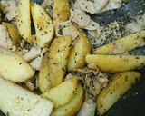 簡単☆うまい！新じゃがと豚バラのごま炒め作り方6写真
