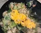 三つ葉入り♪鮭レタスチャーハン☆★作り方6写真