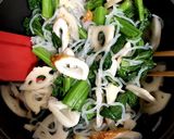 あっさり薄味☆高菜とれんこんの煮浸し作り方3写真