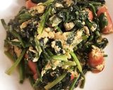 出汁が香る、にんにく入り！ほうれん草炒め作り方4写真