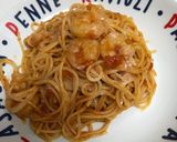 10分で！海老のトマトクリームスパゲティ作り方6写真