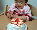 卵・牛乳・油不使用❤１歳のお誕生日ケーキ作り方7写真