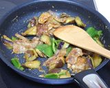なすと豚肉のごま味噌炒め作り方5写真
