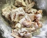 トッポギ入り甘辛ヤンニョムチキン作り方1写真