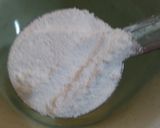 レンジで三分豆乳でえんどう豆入豆腐作り方2写真