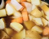 玉子でとじる●鶏の肉じゃが作り方3写真