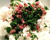 からし菜とスパムの混ぜご飯作り方2写真