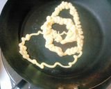 マヨソテー式チーズおこげ焼きうどん作り方1写真