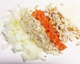 野菜と豆腐のヘルシースパニッシュオムレツ作り方1写真