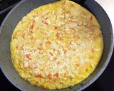 野菜と豆腐のヘルシースパニッシュオムレツ作り方6写真