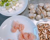 鶏ささみとホタテのピーナッツ炒め作り方1写真