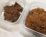 新玉ねぎ・新人参・しめじ・卵の味噌汁作り方2写真
