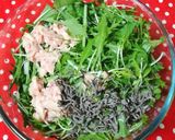 水菜とツナの簡単ミモザ風ホットサラダ✨作り方1写真