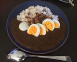 節約✴︎玉ねぎのみカレー（コロッケあり作り方5写真