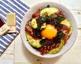 漬けるだけ♡マグロとアボカドのユッケ丼♡作り方3写真