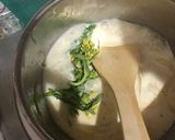 菜の花とスモークサーモンのスープパスタ作り方6写真