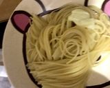 菜の花とスモークサーモンのスープパスタ作り方7写真