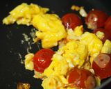 プチトマトと卵炒め♪ふわとろ食感♪作り方5写真