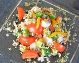 おいしく減塩！雑穀米と野菜のサラダ♪作り方4写真