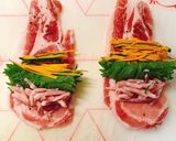 南瓜とベーコン、クリームチーズの豚巻き作り方3写真