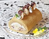チョコチップ in*バナナロールケーキ作り方40写真