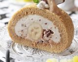 チョコチップ in*バナナロールケーキ作り方42写真