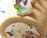 チョコチップ in*バナナロールケーキ作り方38写真