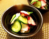 箸休めに…。簡単、タコときゅうりの酢の物作り方6写真