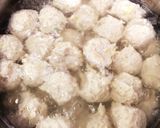 和風鶏団子のほっこりニラたま鶏団子汁♡作り方4写真