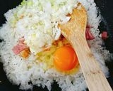 大好き居酒屋さんのガーリックチャーハン♡作り方3写真