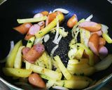 冷凍ポテト アレンジ～ジャーマンポテト作り方4写真