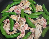 スナップエンドウと豚肉のオイスター炒め作り方3写真