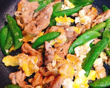 スナップエンドウと豚肉のオイスター炒め作り方7写真