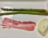 アスパラとベーコンのミルクリゾット作り方1写真