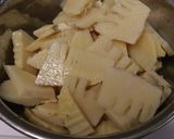 夕食♪美味♪筍と土筆ベビーホタテの炒め煮作り方1写真