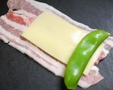 簡単！スナップエンドウのチーズ肉巻き作り方2写真