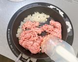 具沢山ミートソース♪落とし卵スキレット作り方2写真