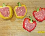 パプリカ２種カラフル肉詰め白だしさっと煮作り方5写真