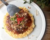 お豆腐入りふわふわお好み焼き作り方6写真