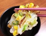 揚げない☆サクッとコーンと枝豆のかき揚げ作り方4写真