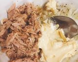 簡単おつまみ♪ツナと玉ねぎの椎茸陣笠作り方5写真