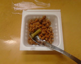 簡単昼食　レタスと納豆のおろしそば作り方4写真